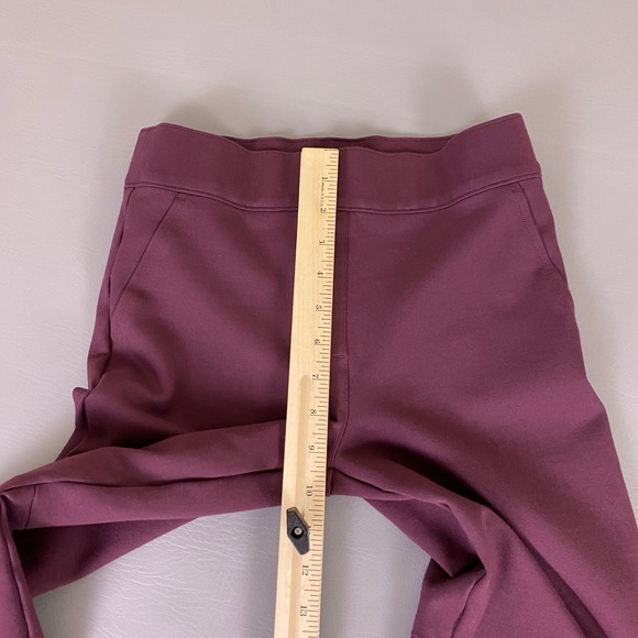 Spanx Pants Womens Size Small Crop Burgundy Activewear Athleisure Stretch - Picture 5 of 10